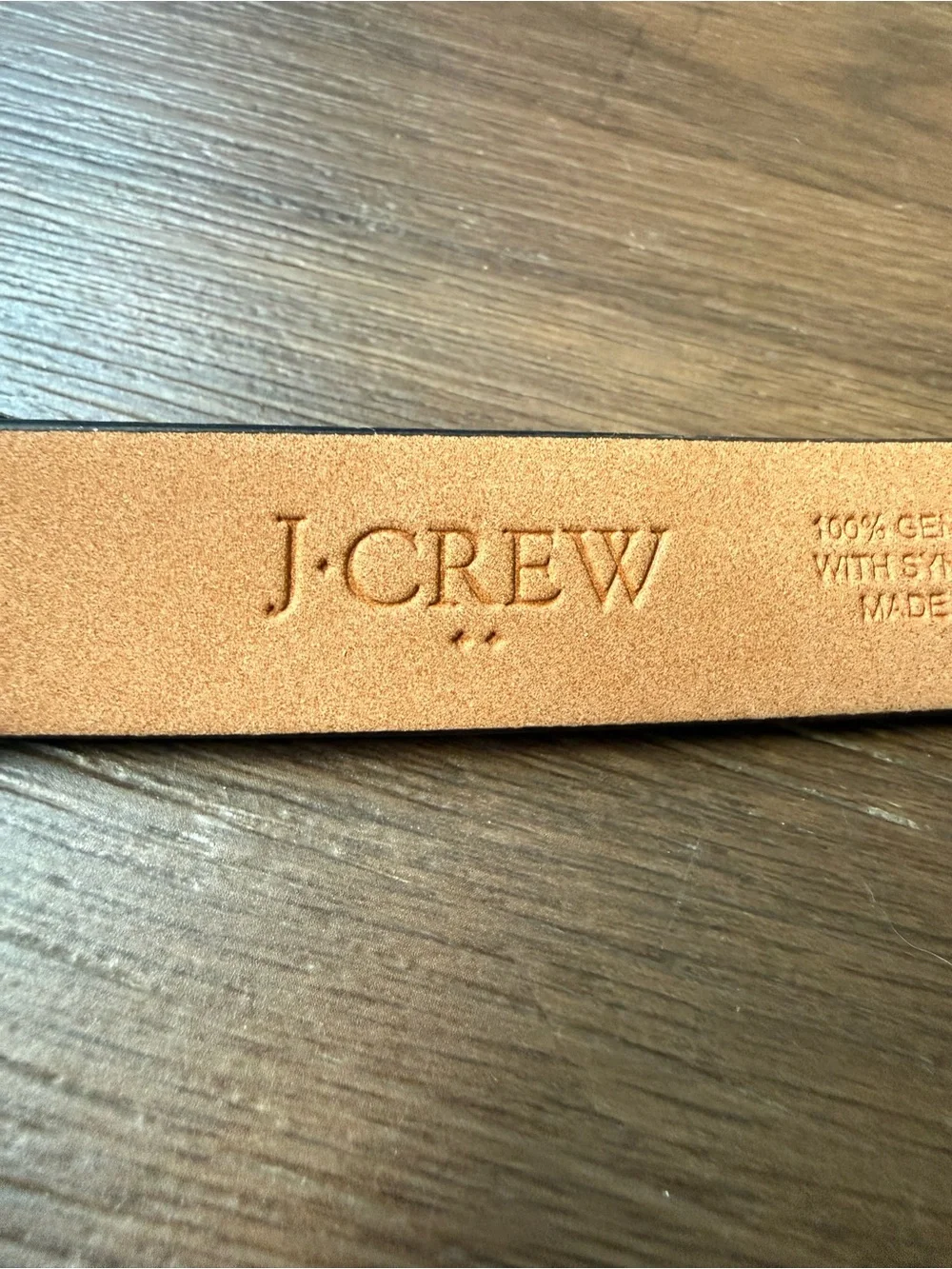 J Crew Leopard Print Pattern Calf Hair Belt Style AH687 Genuine Leather Size S/M